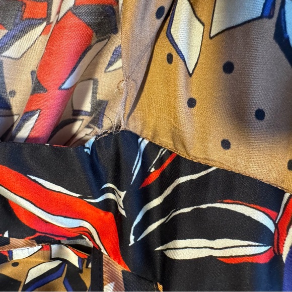 Beatrice B. Asymmetrical Bold Print Midi Wrap Dress - Picture 5 of 11